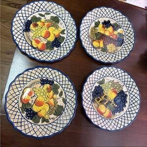 Certified International Raymond Waites Studio Still Life Dinner Plates